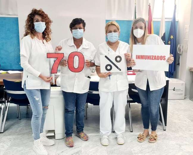  En la Isla se han administrado ya 14.726 dosis de vacunas y hay 7.109 personas inmunizadas / TA